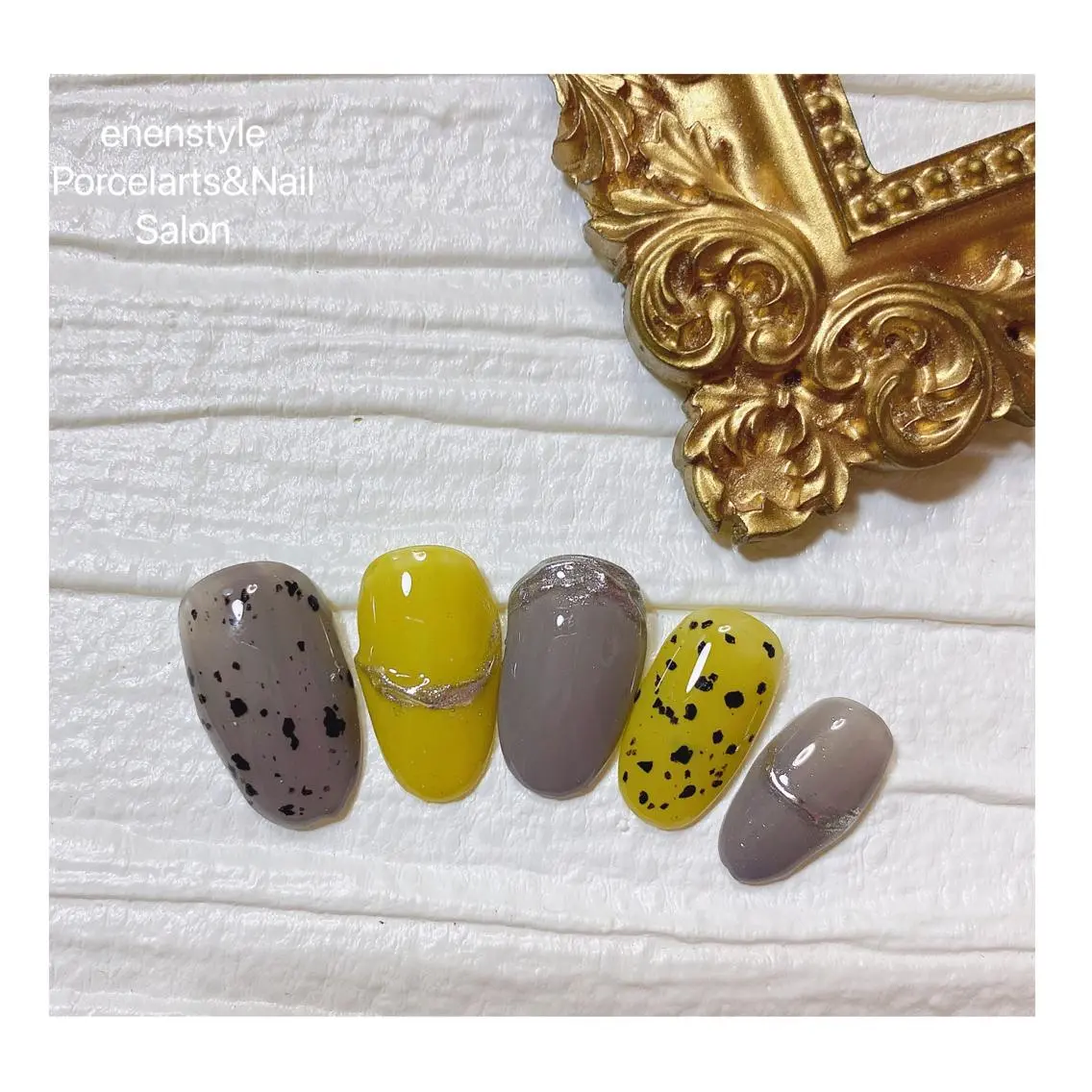 ミディアム ネイル 🐾enen style 🐾のネイルデザイン