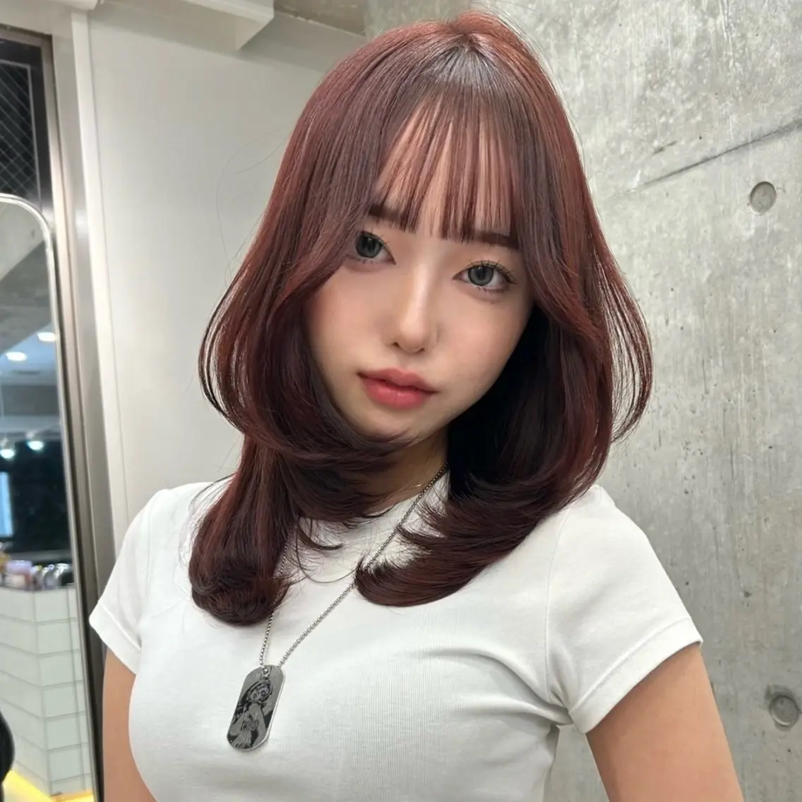 セミロング 🖤艶カラー/ rino🖤のヘアスタイル