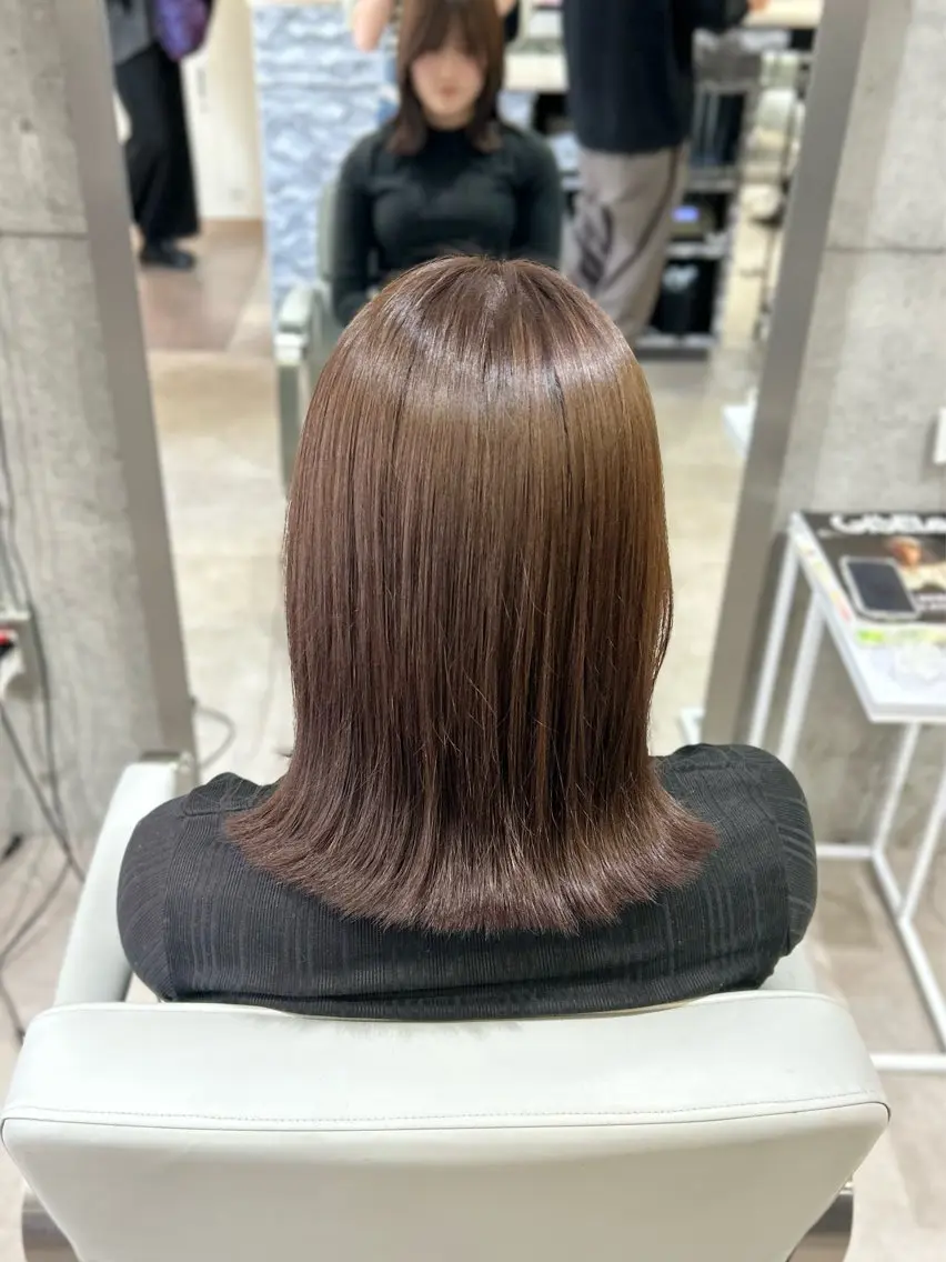 セミロング カラー SAKURA🍒 天神/大名/透明感のヘアスタイル