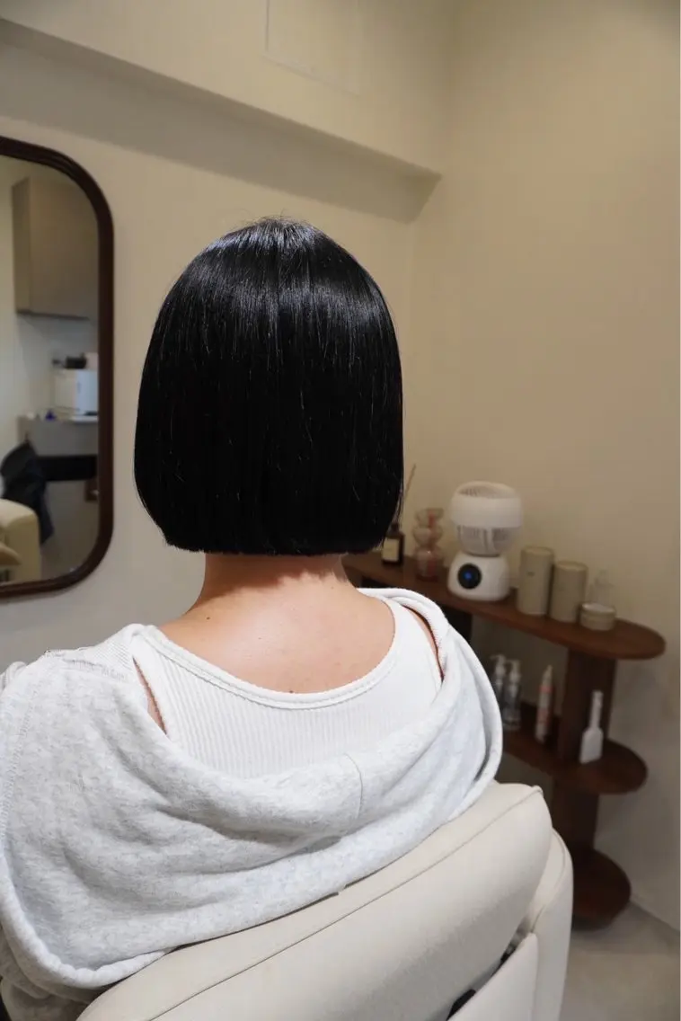 ミディアム 縮毛矯正 縮毛矯正モデル募集 Liore'のヘアスタイル