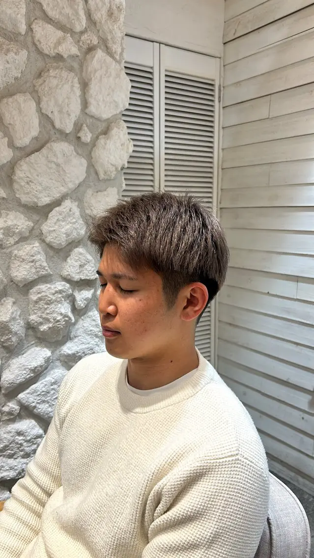 メンズ カット ヘアカラー 三浦 翔太のヘアスタイル