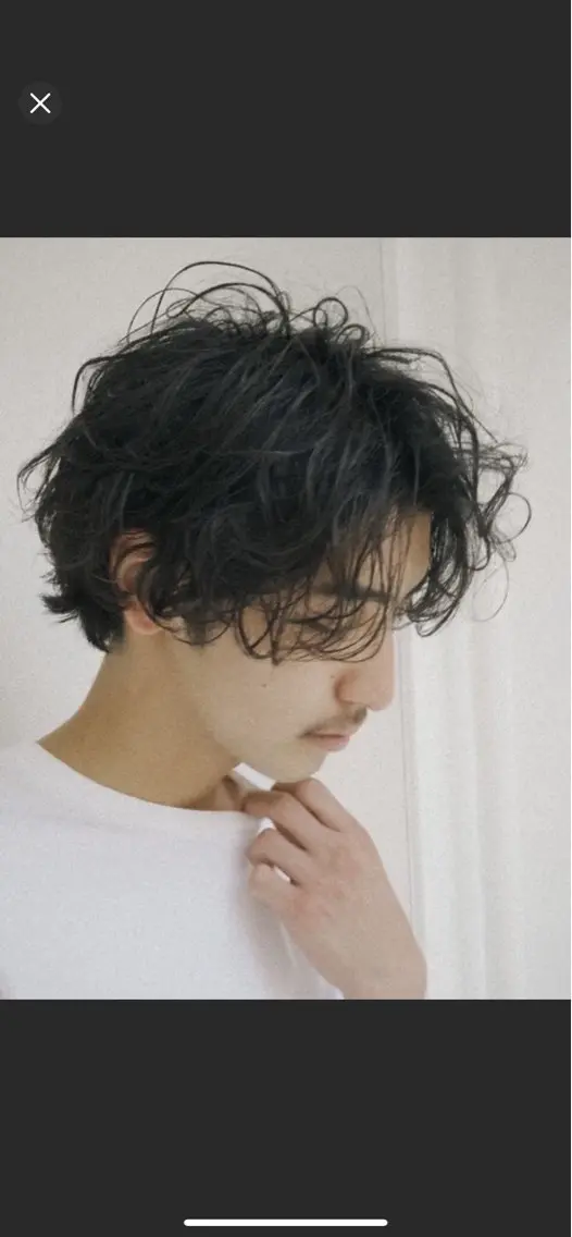 ショート パーマ メンズ 野田 尚Jr.スタイリストのヘアスタイル