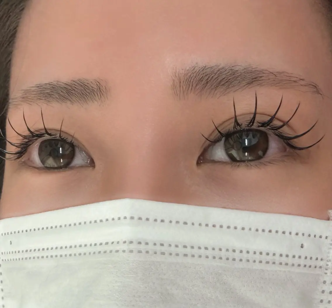 マツエク・マツパ フラットラッシュ ナチュラル マツエク y'sbeauty 天王寺　tomohaのマツエク・マツパデザイン
