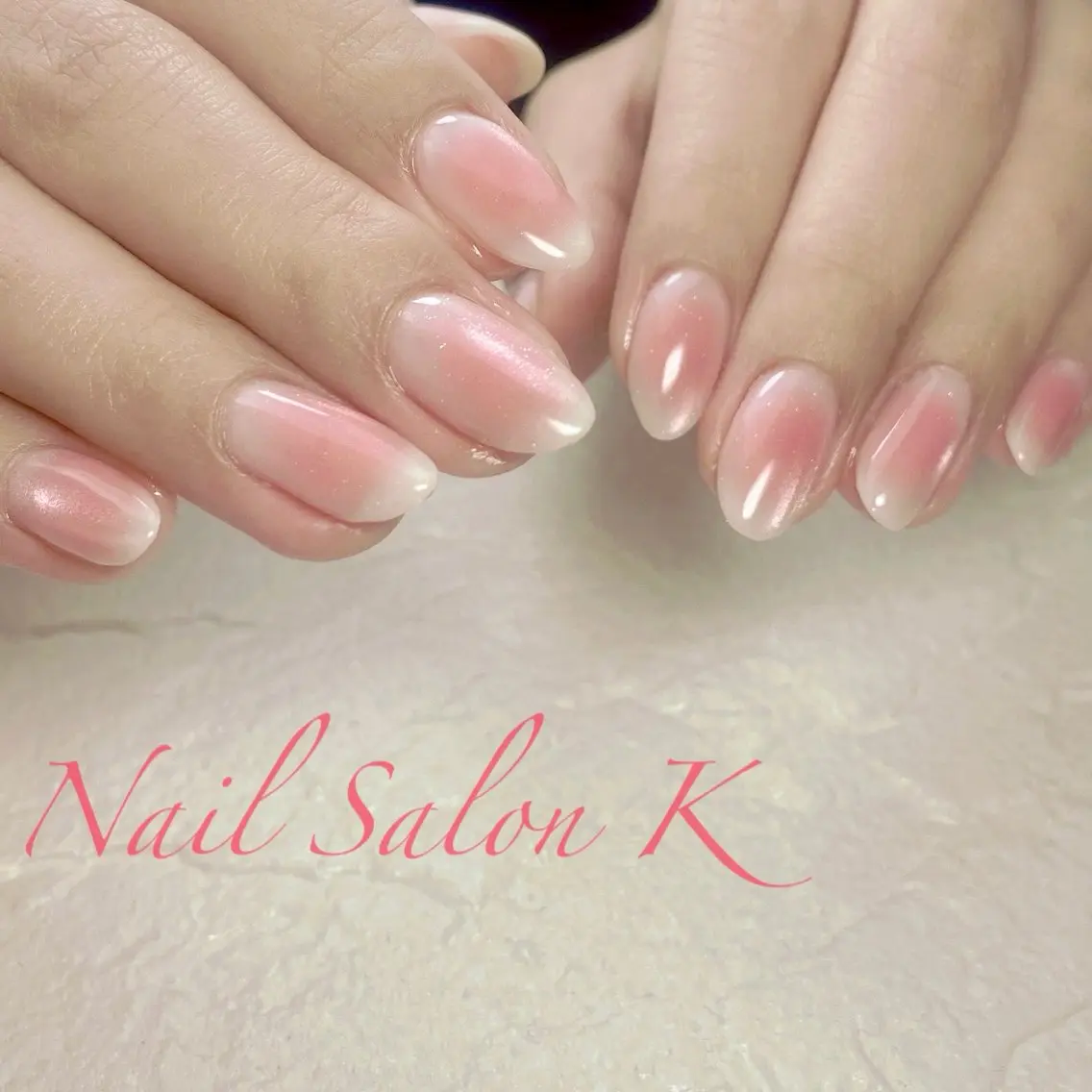 ネイル チークネイル マグネットネイル ハンドネイル Nail Salon K 🧸美爪育成のネイルデザイン