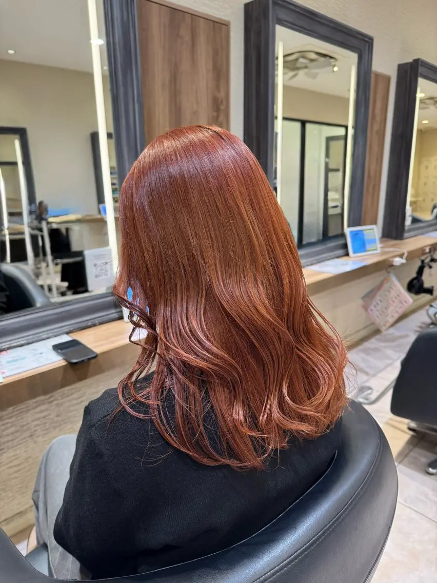 ロング カラー ヘアカラー トリートメント さら艶レイヤーカット 🩶Suzuneのヘアスタイル