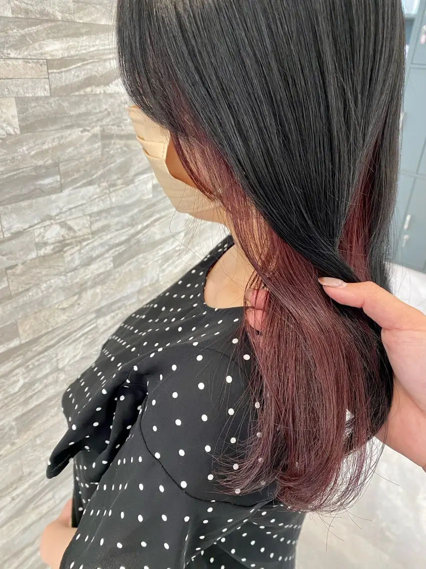 セミロング ヘアカラー maki💖 レイヤー/髪質改善のヘアスタイル