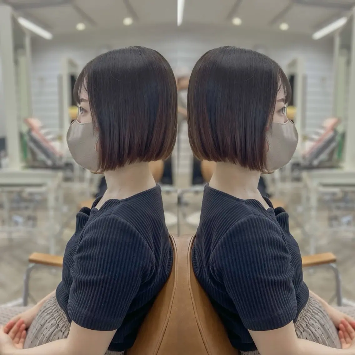 ショート ボブ 髪質改善 トリートメント 塚本/豊橋メンズ特化 パーマ、ヘッドスパのヘアスタイル