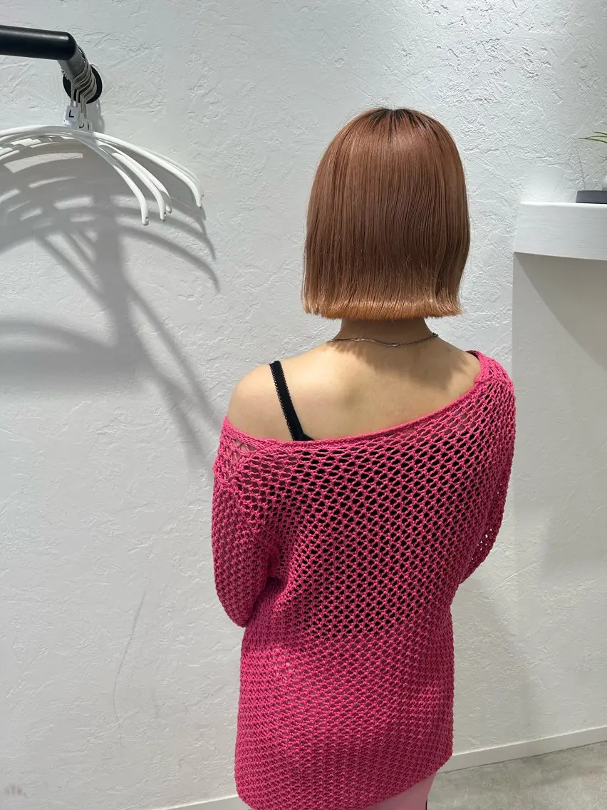 ミディアム カラー カット トリートメント ブリーチなしWカラー ／レイヤー🎀マリノのヘアスタイル