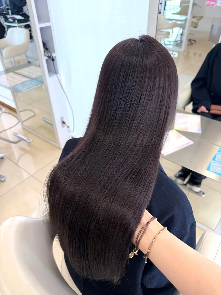 ロング カラー カット ヘアカラー トリートメント 🫧モテ艶カラー🫧 大林未侑のヘアスタイル