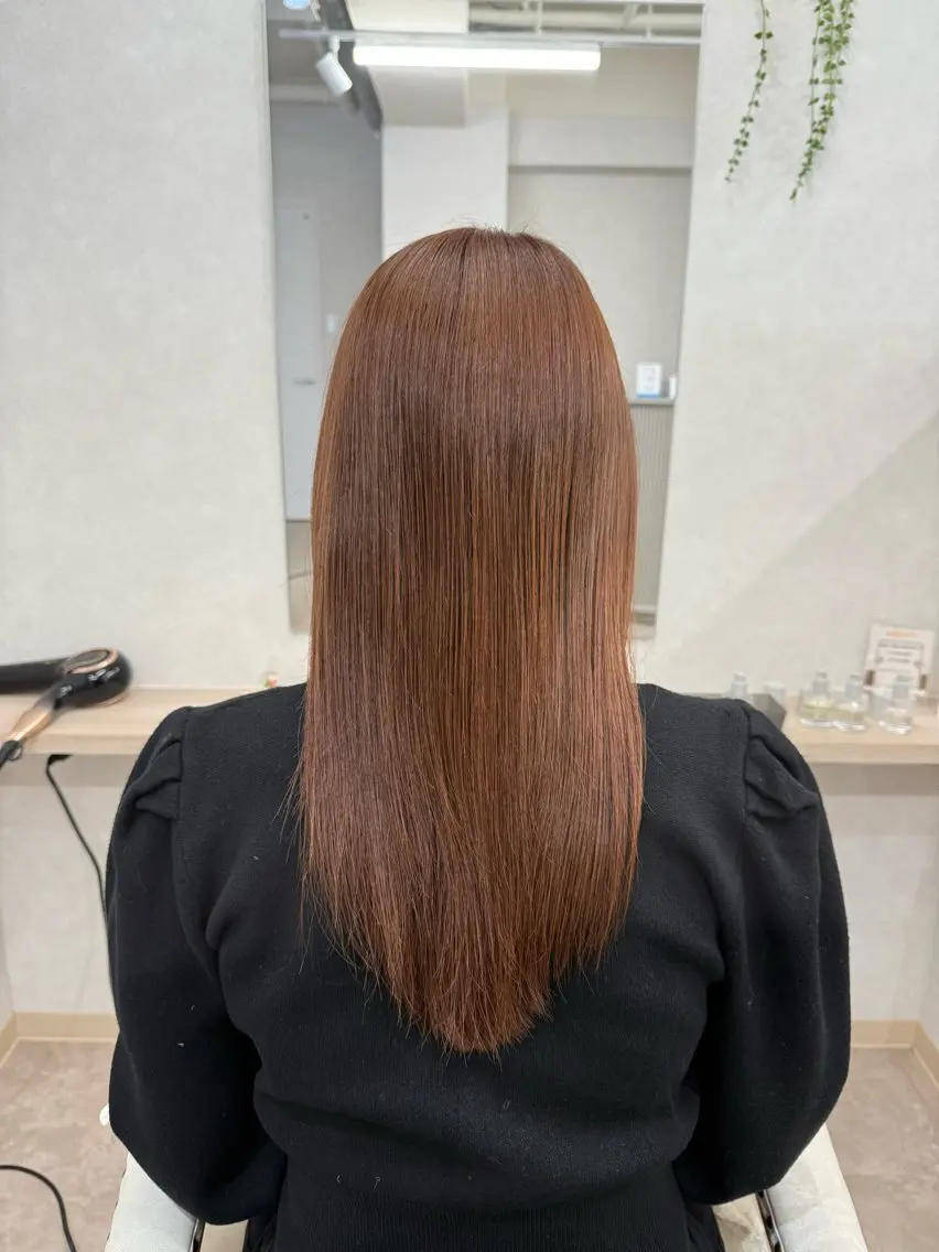 ロング カラー ヘアカラー 炭屋 波音のヘアスタイル