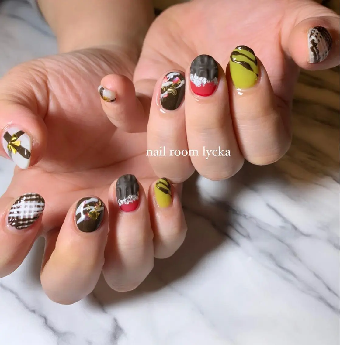 ネイル ネイルルームリッカ 𝐦𝐚𝐲𝐮のネイルデザイン