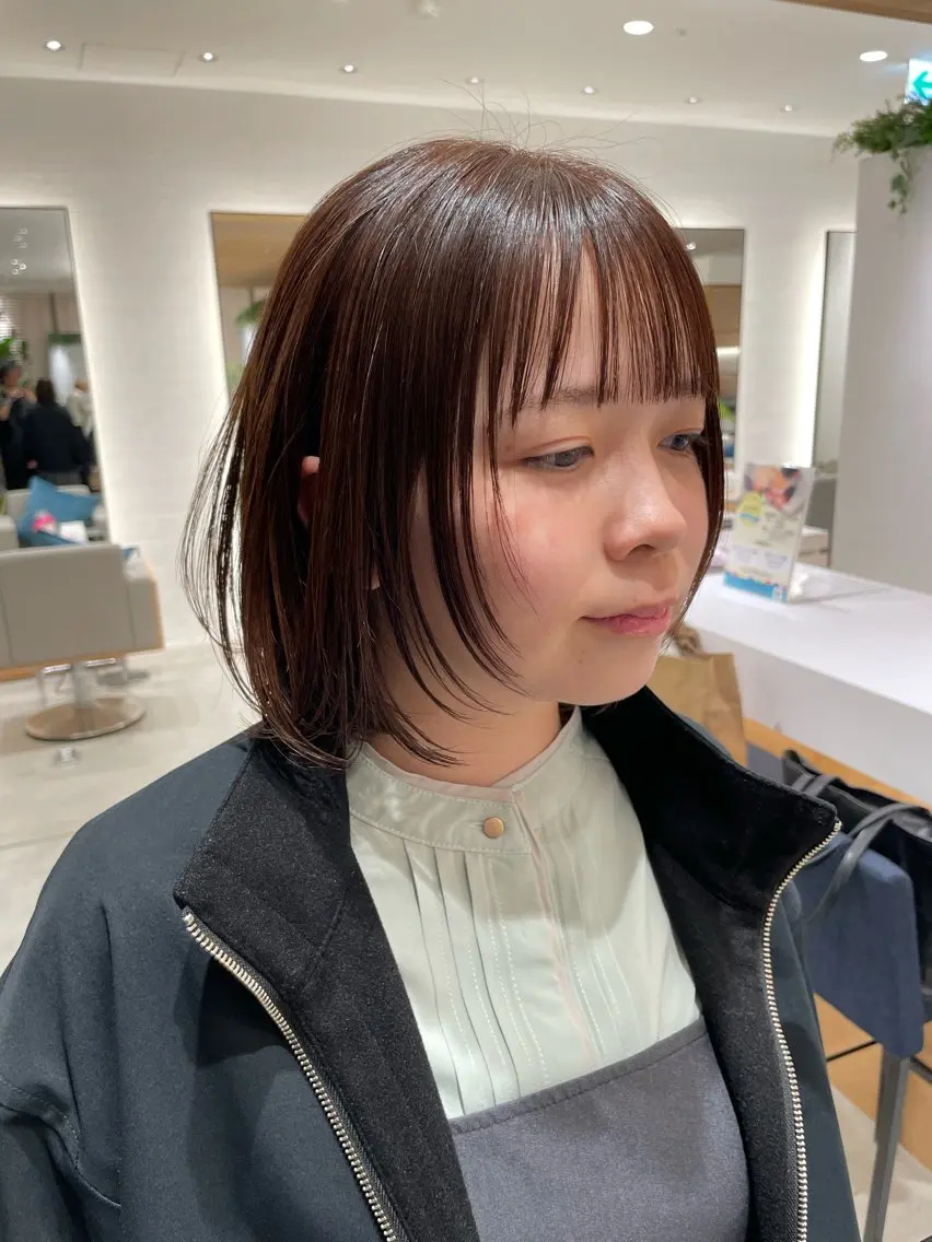 ミディアム 髪質改善 レイヤーカット 髪質改善&美髪矯正 専門美容師:植原瑞樹のヘアスタイル