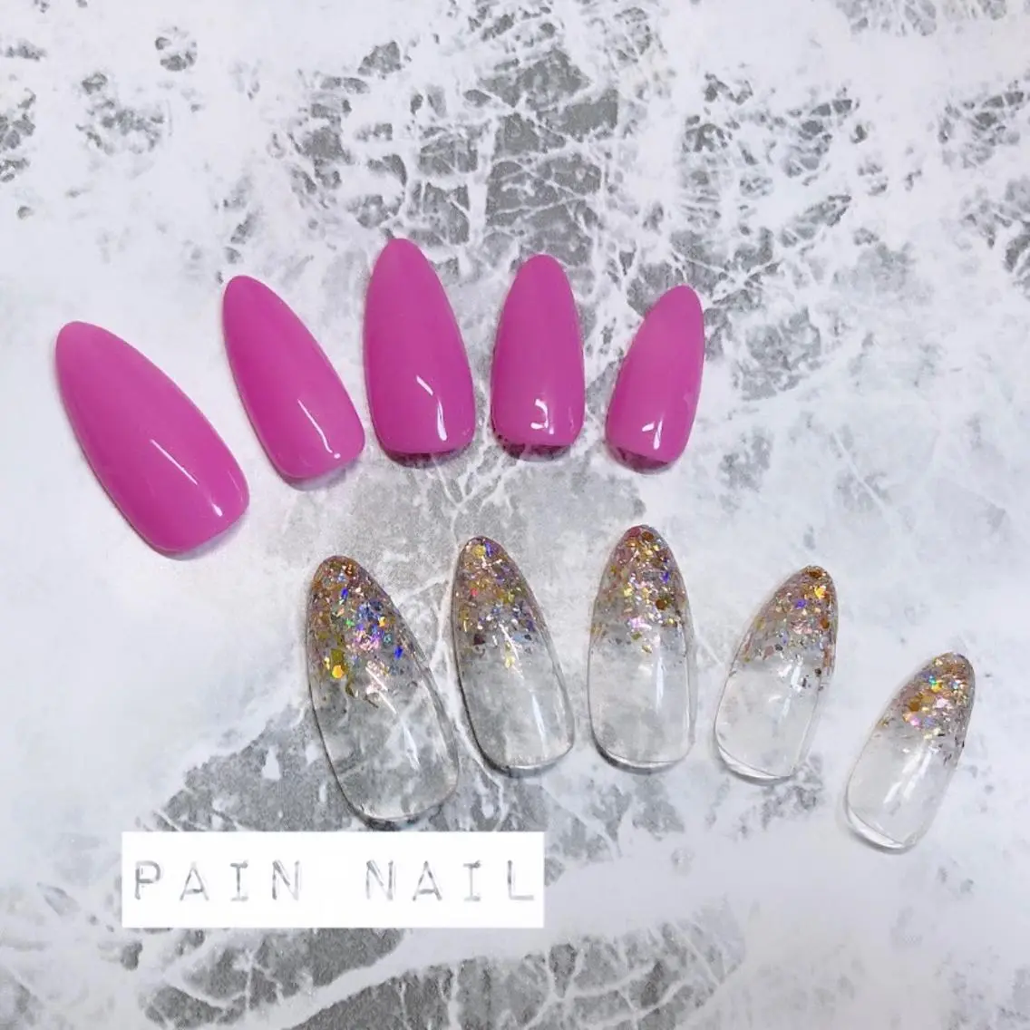 ネイル ラメ(グリッター) ラメグラデーション ワンカラーネイル ハンドネイル P. nailのネイルデザイン