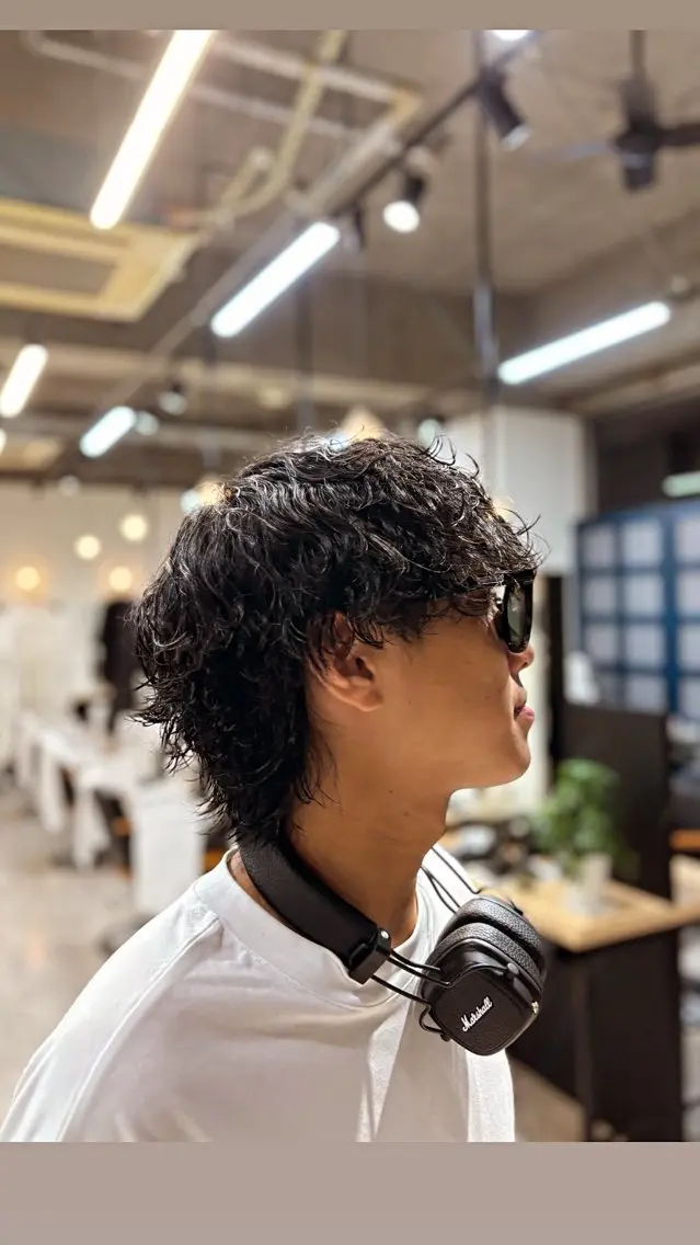 パーマ メンズ カット パーマ Shu🐻‍❄️ / giinii 横浜のヘアスタイル