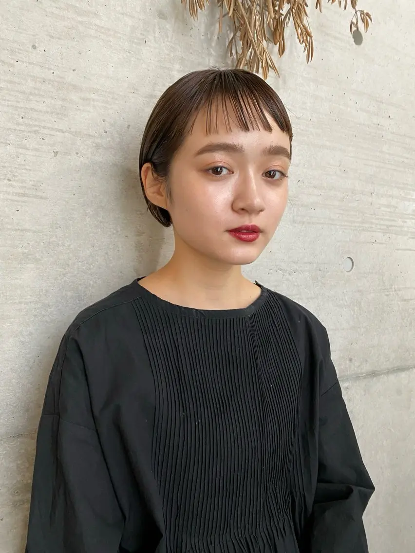 ショート カット ヘアカラー トリートメント モリモト サナのヘアスタイル