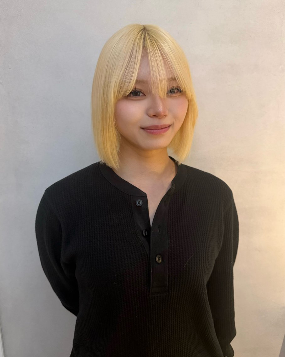 ミディアム カラー ヘアカラー ハイトーン特化 /縮毛矯正/あかりのヘアスタイル