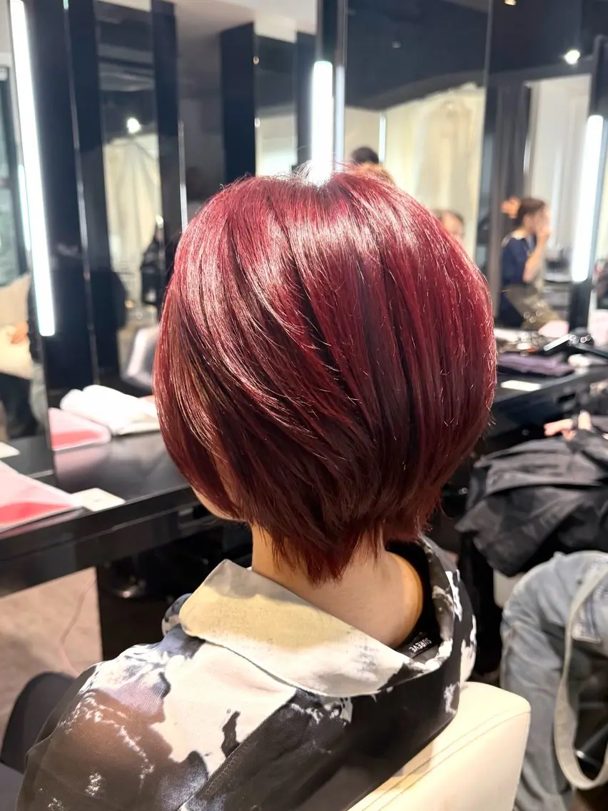 ショート ヘアカラー 🎀momoღブリー チハイトーン🎀のヘアスタイル