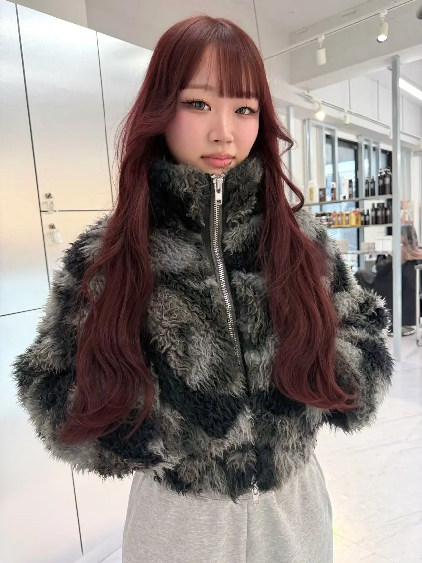 ロング カラー ヘアカラー 【 ViVIE 】 とものヘアスタイル