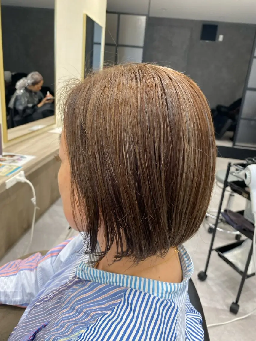 カラー 田中拓人/スパ/ ハイライト/髪質改善のヘアスタイル