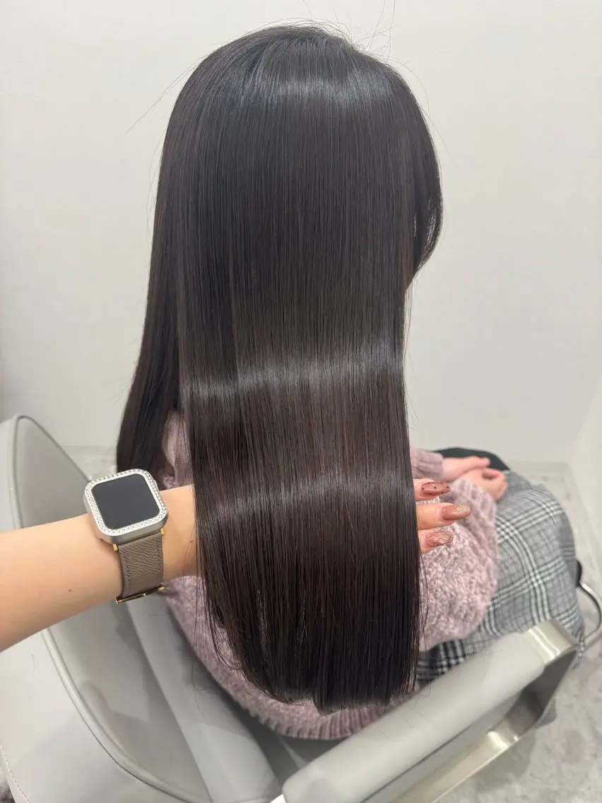 ロング 縮毛矯正 💎縮毛矯正/透明感 カラー💎椎葉みひろのヘアスタイル