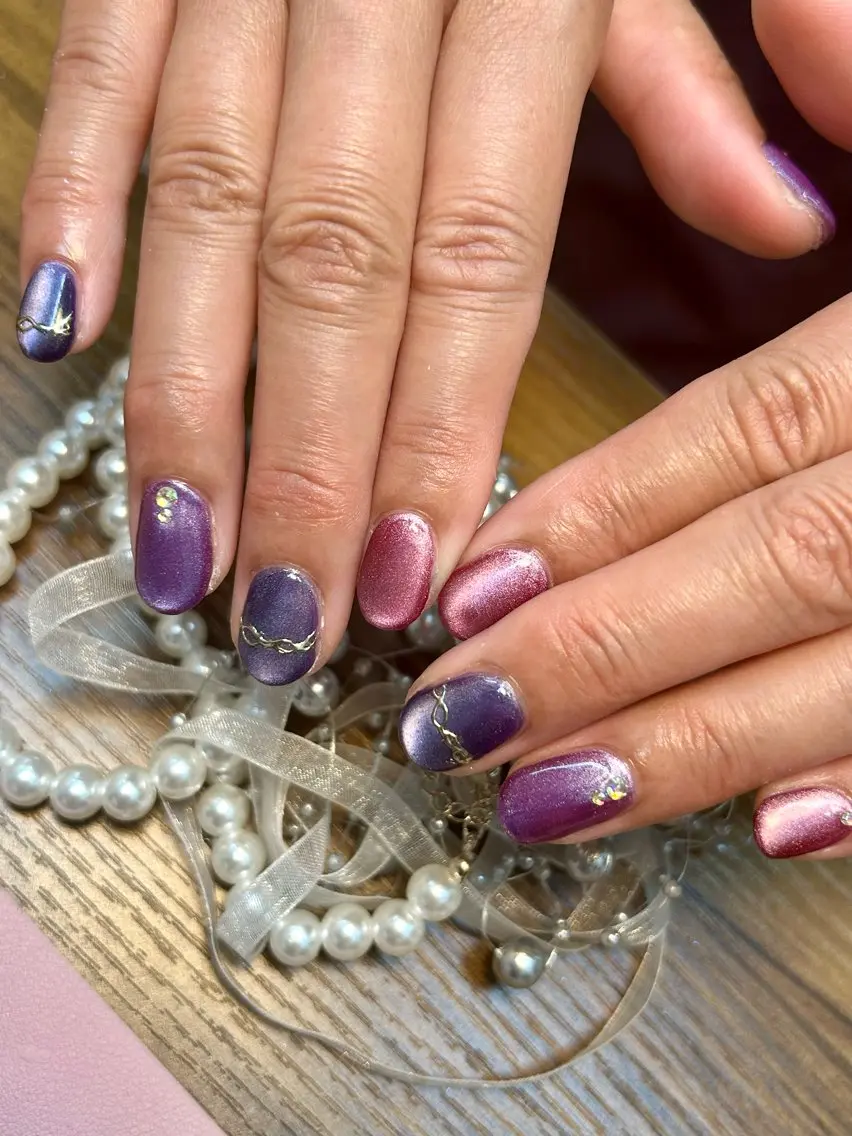 ネイル マグネットネイル nailstudio ely_mayumiのネイルデザイン