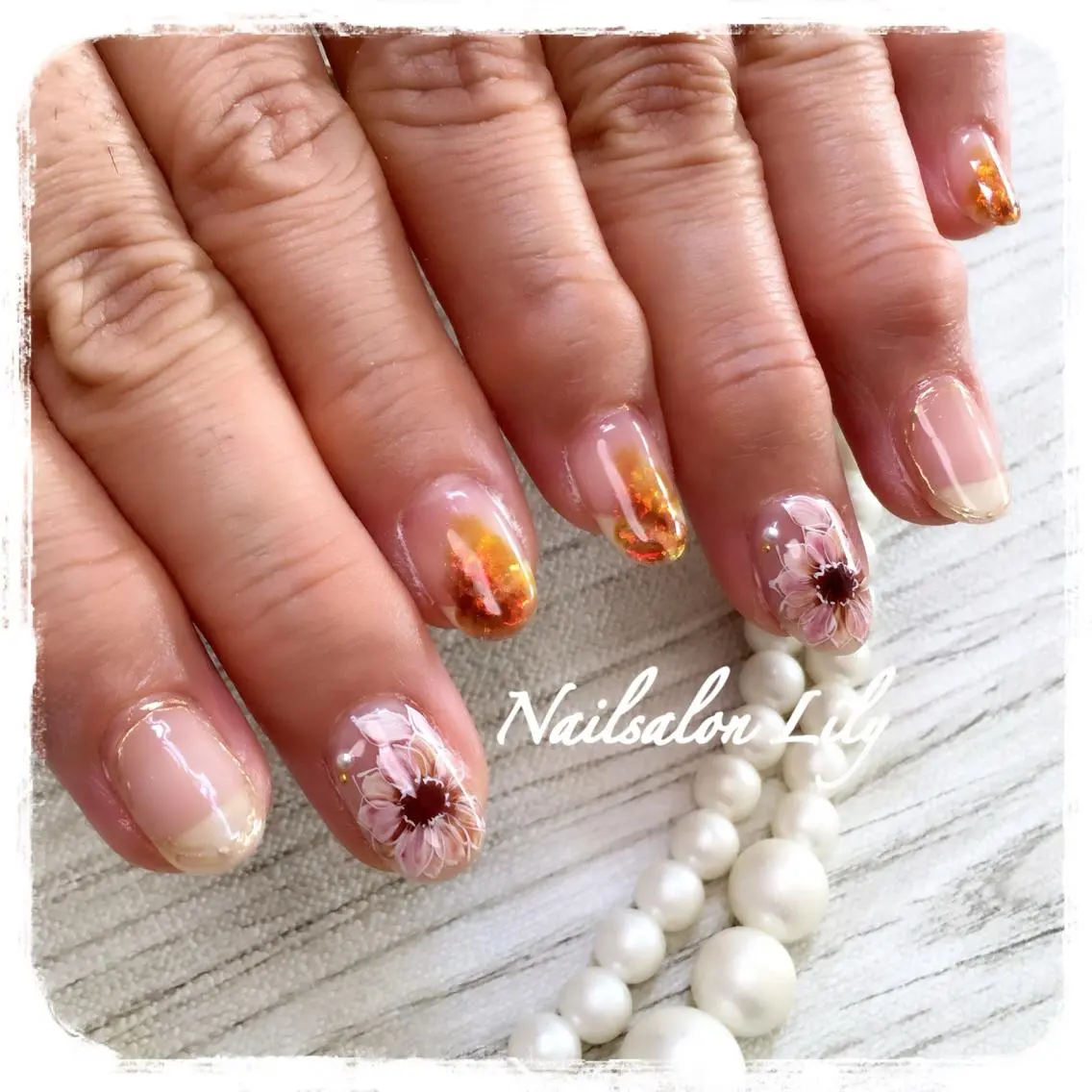 ネイル ハンドネイル Lily*nail 🌻Mii🌻のネイルデザイン