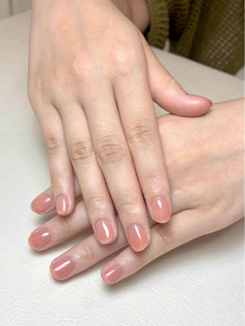 【オフ無料】 ハンドネイル♢ワンカラー 【ラメOK】の写真