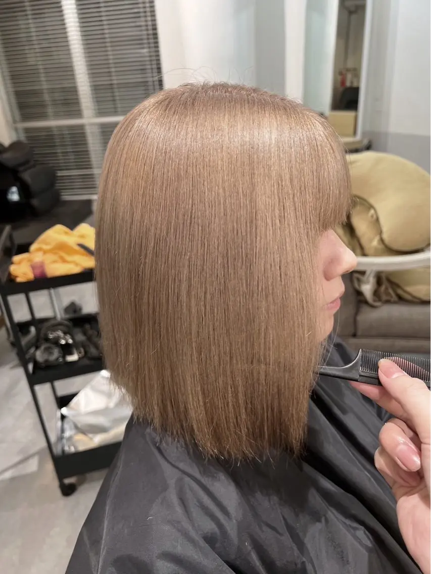 ショート カラー ベージュカラー ミルクティーベージュ 指名数No.1 /NAOYAのヘアスタイル