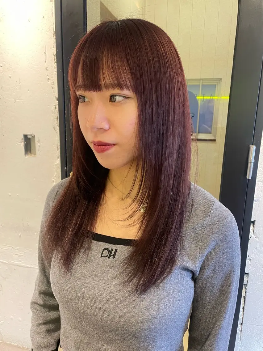 ロング カラー カット ヘアカラー トリートメント hisano / ハイトーン・透明感のヘアスタイル