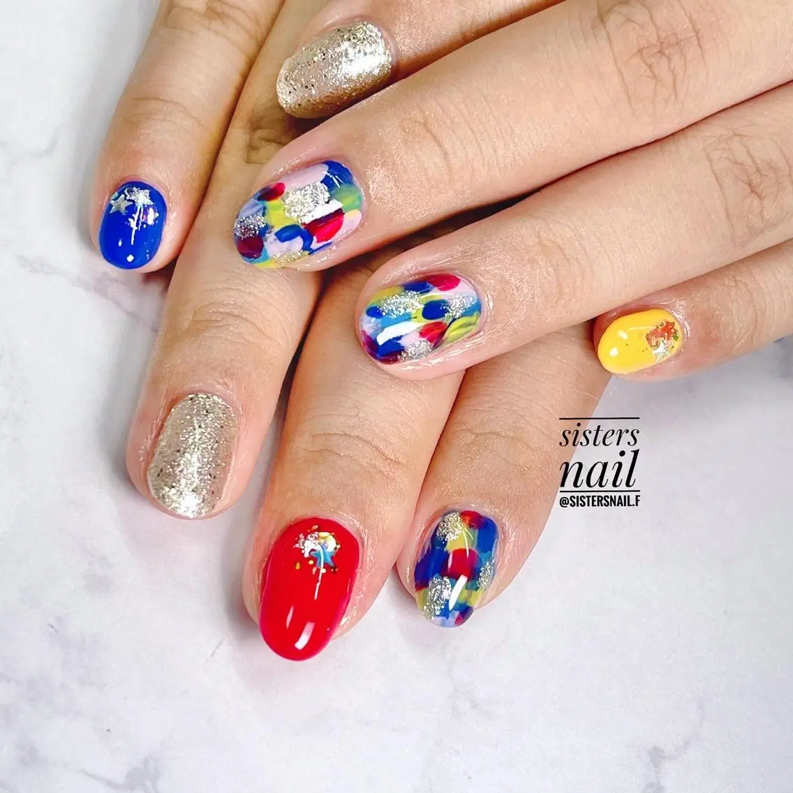 ネイル アートネイル 持ち込み ニュアンスネイル ワンカラーネイル 夏ネイル sisters nail.fのネイルデザイン