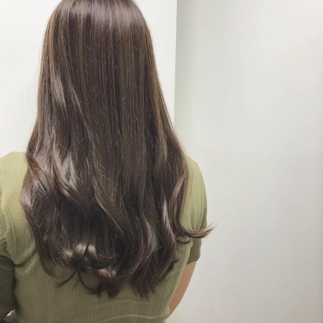 ロング カラー ベージュカラー ダブルカラー オリーブベージュ ショート特化 /天神大名/ハルナのヘアスタイル