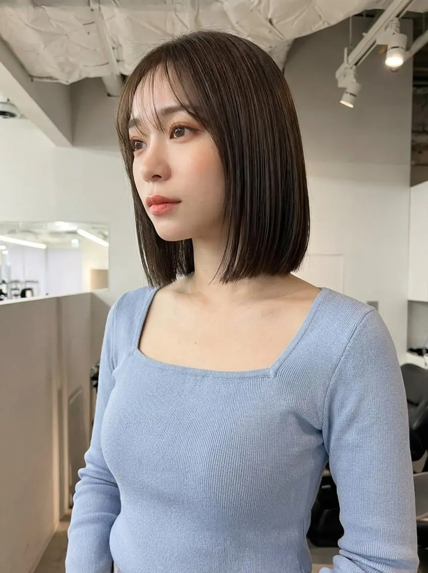 【レディース限定☆新規限定50％OFF】カット＋髪質改善カラー＋濃密泡トリートメント ¥8,580の写真