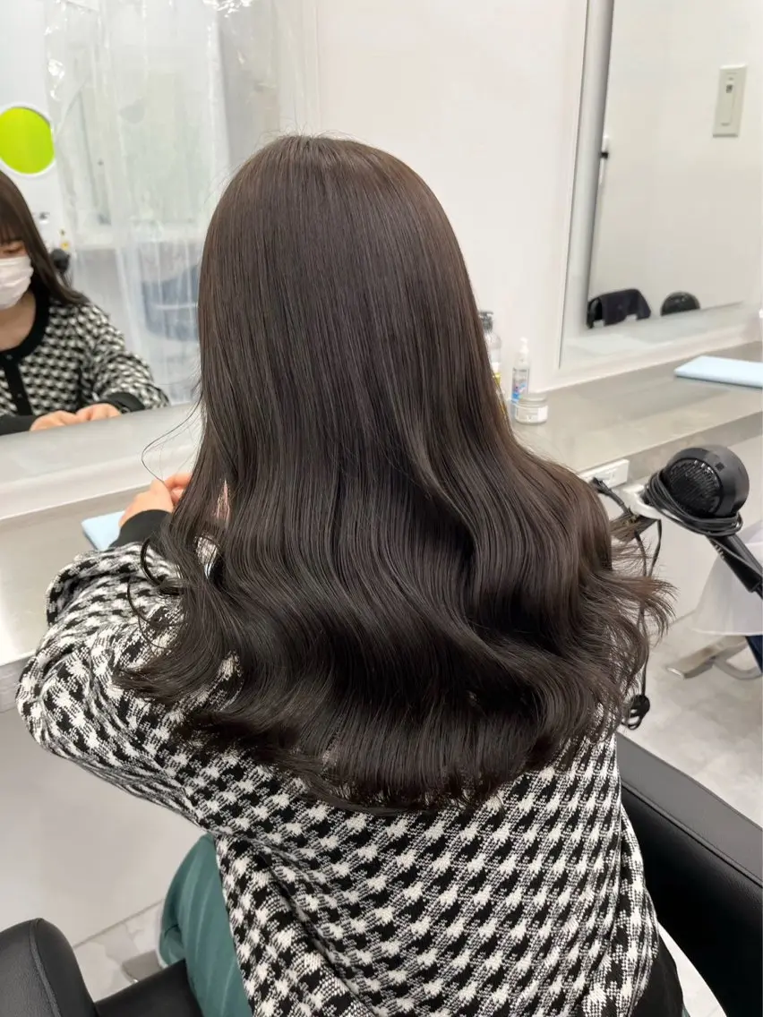 セミロング カット ヘッドスパ ヘアセット うる艶トレンドヘア 🕊️上野BABYのヘアスタイル