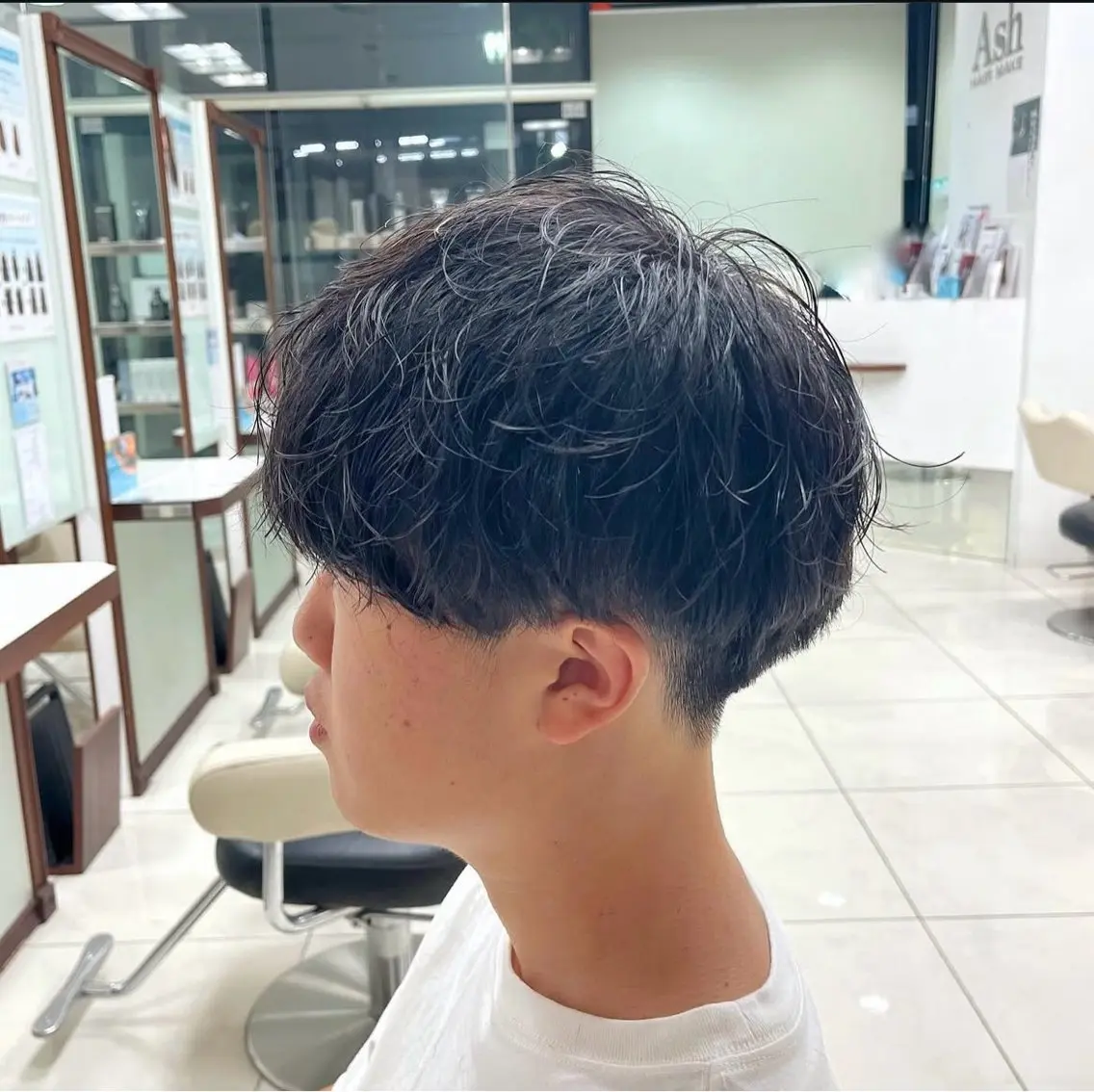 ショート パーマ ヘアアレンジ メンズ カット 韓国レイヤー/透明感 💎Tomoya💎のヘアスタイル