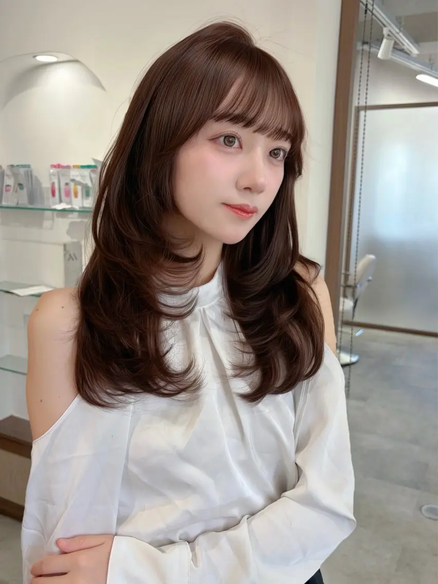 カラー カット ヘアカラー トリートメント 藤野 結衣のヘアスタイル