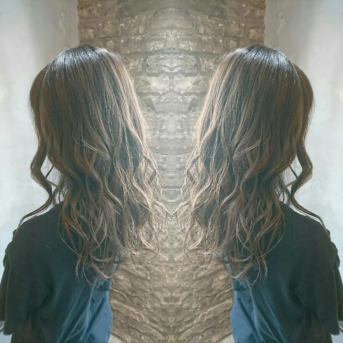 ロング カラー ハイライトカラー イルミナカラー ハイライト カット ヘアカラー トリートメント センター南 SEIJIのヘアスタイル