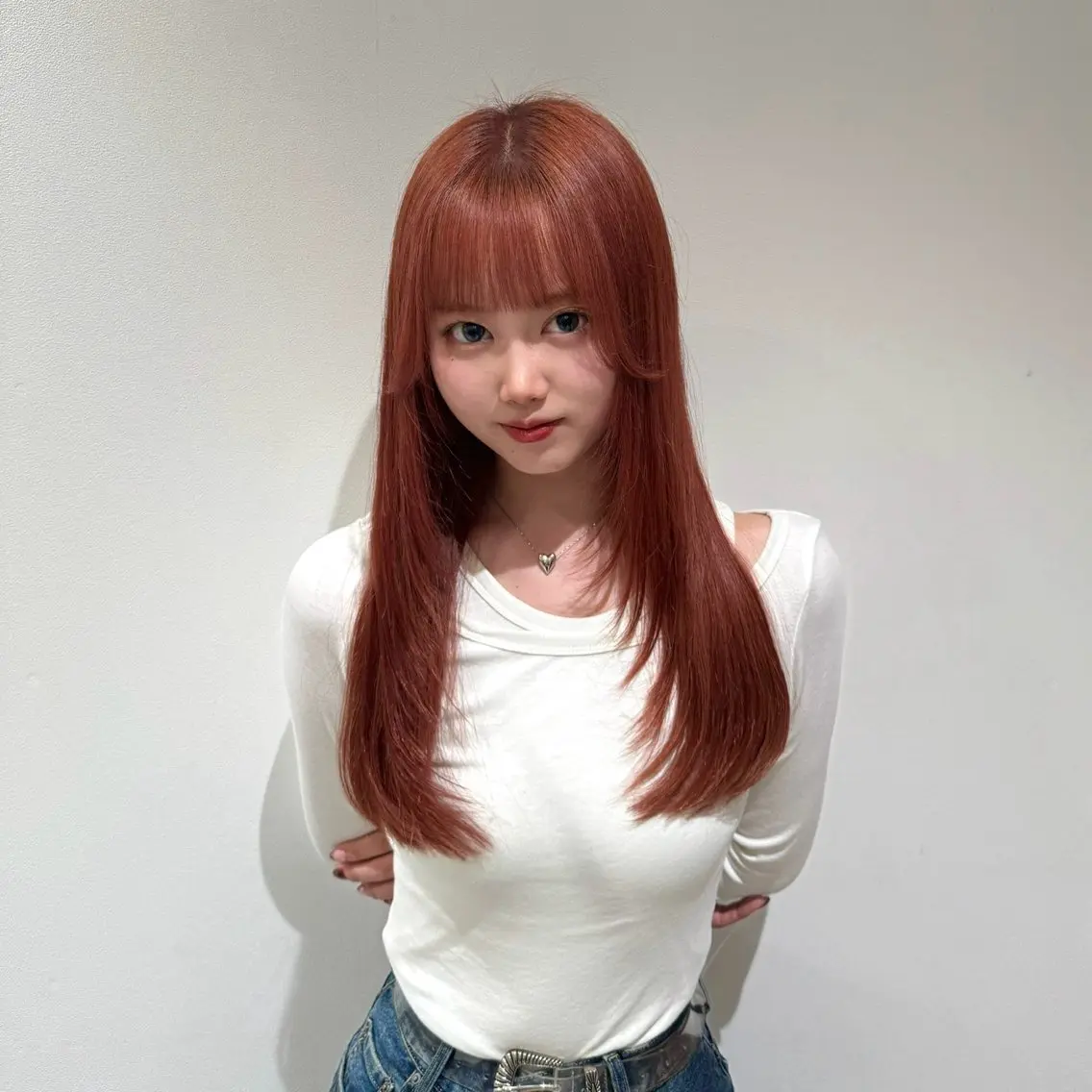ロング カラー カット ヘアカラー トリートメント 💗韓国/ワンホン/ レイヤー💙Sayaのヘアスタイル