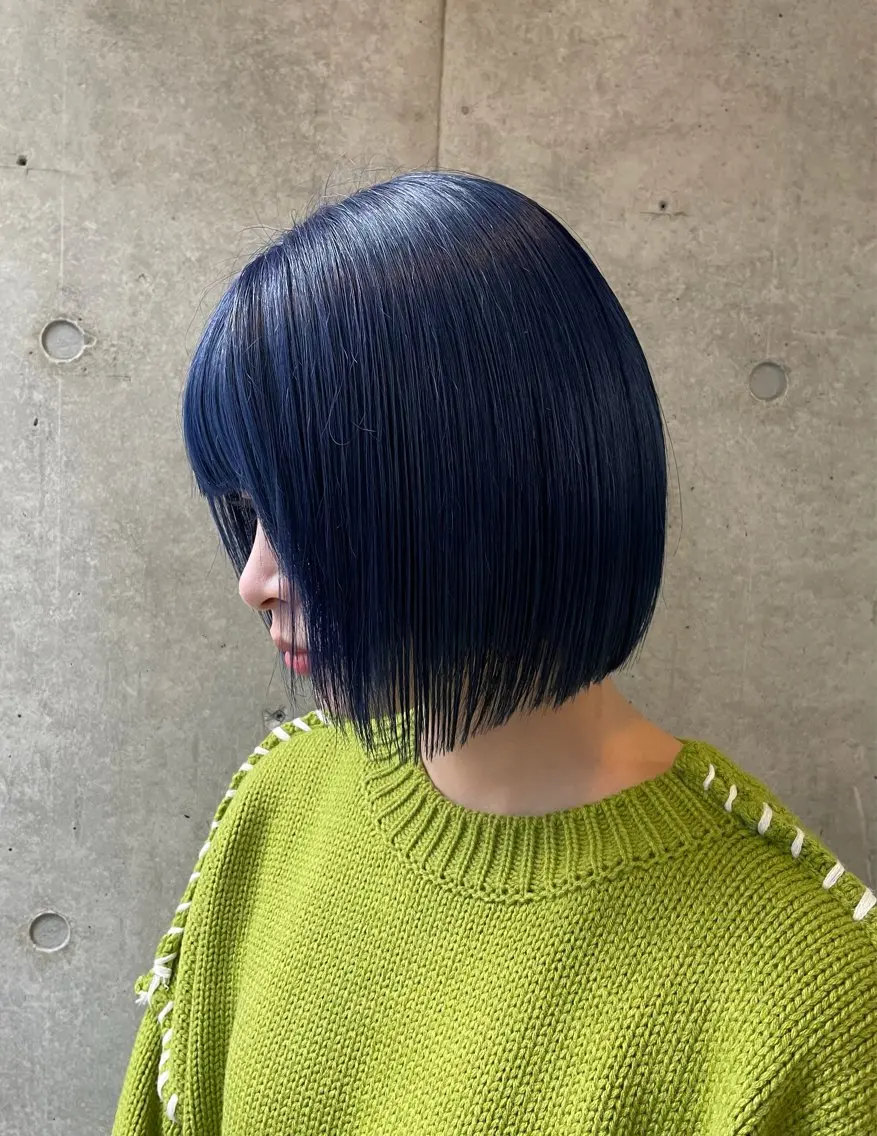 ショート カラー ブリーチ ブルーカラー ヘアカラー いとう まいこのヘアスタイル