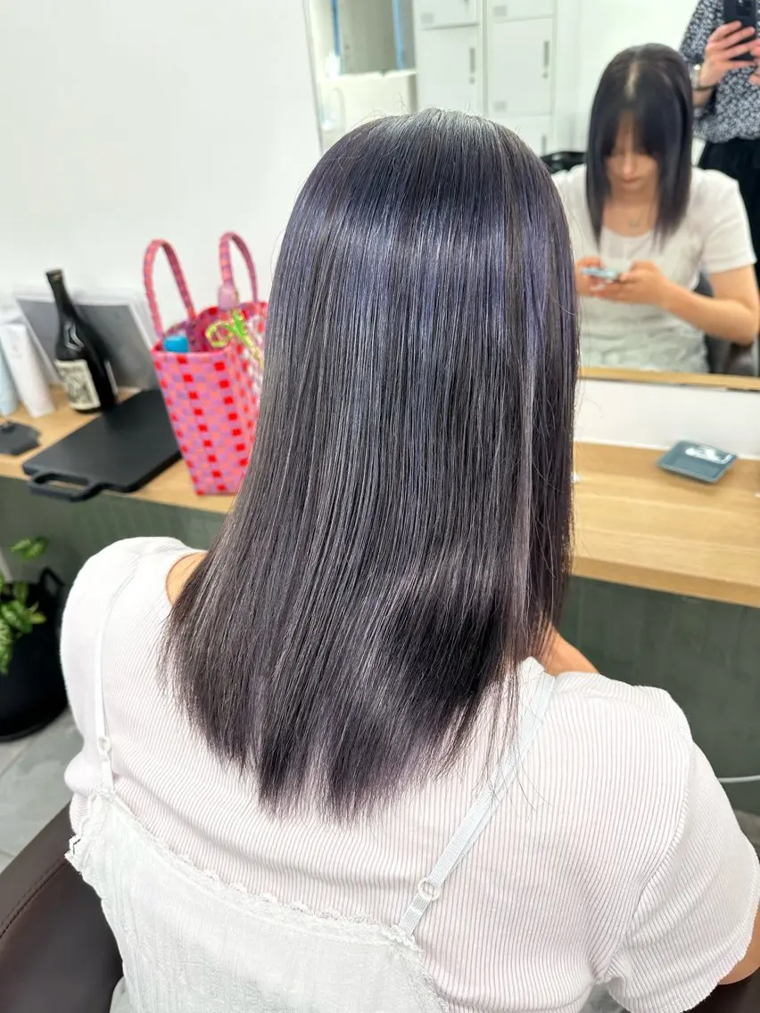 セミロング カラー カット ヘアカラー トリートメント ブリーチなし/レイヤ ー特化🌈Tommyのヘアスタイル