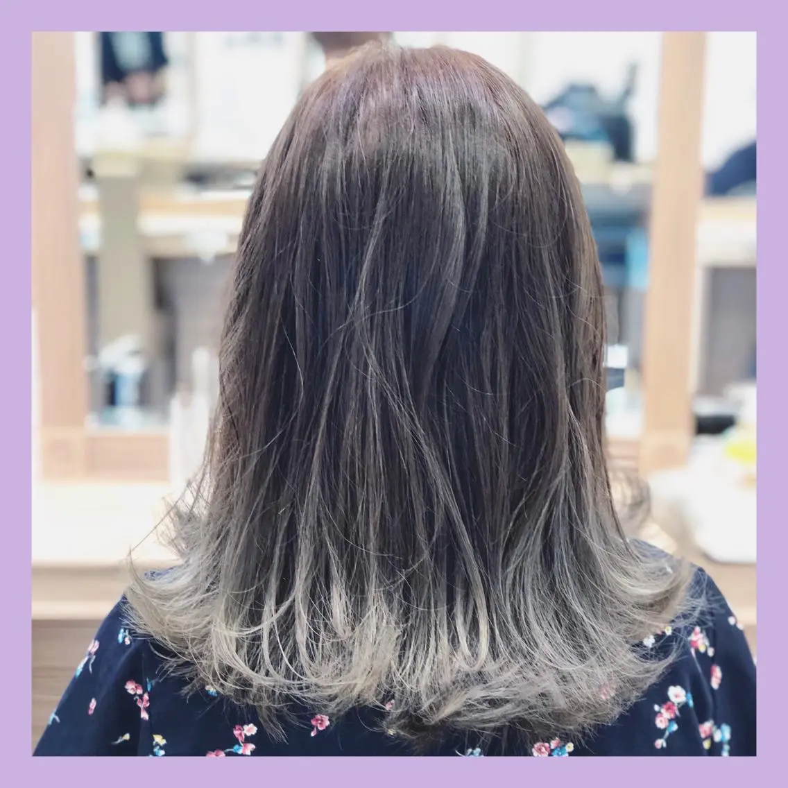 セミロング カラー midori osawaのヘアスタイル