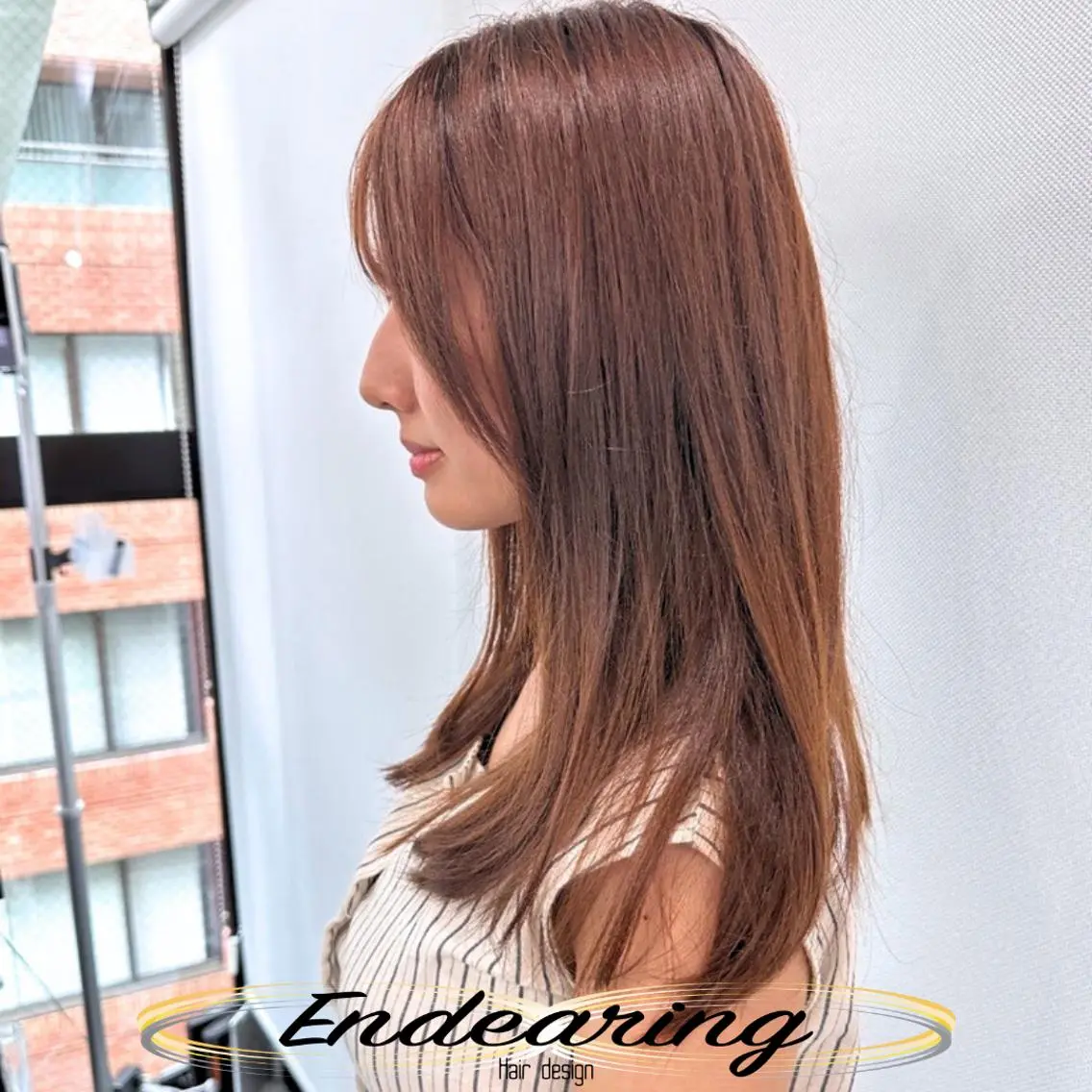 セミロング アッシュ レイヤーカット 似合わせカット カット ヘアカラー Endearing 銀座/レイヤーカットのヘアスタイル