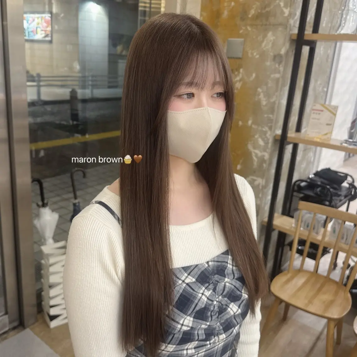 ブリーチ無し❌ 【 ダメージ軽減 】透明感UP⤴️ ダブルイルミナ艶カラー✨の写真