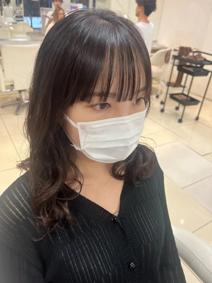 パーマ ちなみ／ハイトーン／ デザインカラーのヘアスタイル