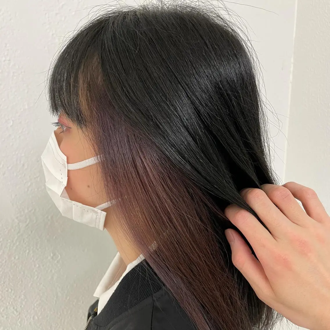 セミロング カラー ブリーチ カシス ラベンダーカラー ピンクカラー 【東北メンズヘア1 位受賞🥇】本間祐太のヘアスタイル