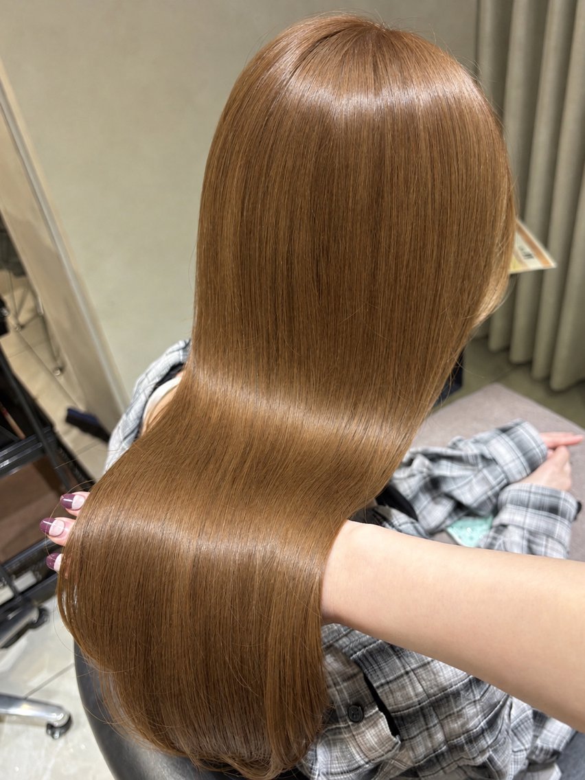 ロング カット ヘアカラー トリートメント 💎レイヤー×艶 透明感カラー│フウカのヘアスタイル