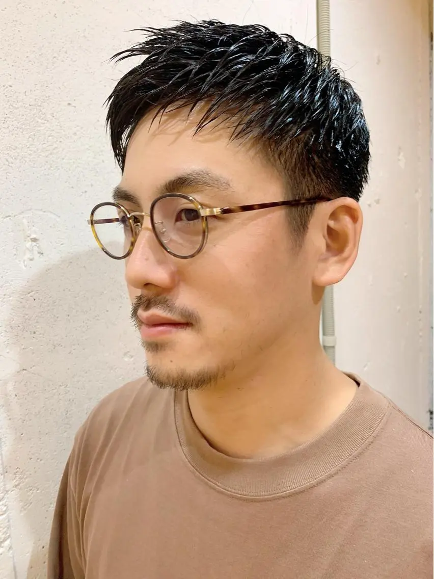 ⚫️men's限定⚫️デザインカット&眉カット&スキャルプシャンプー💙¥6000の写真