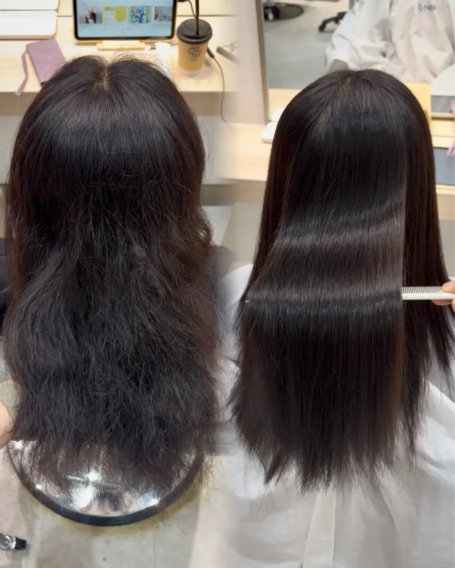 【‼️🌟今だけ特別価格🌟‼️】美髪矯正▶︎朝のヘアセットが5分に⁉️の写真