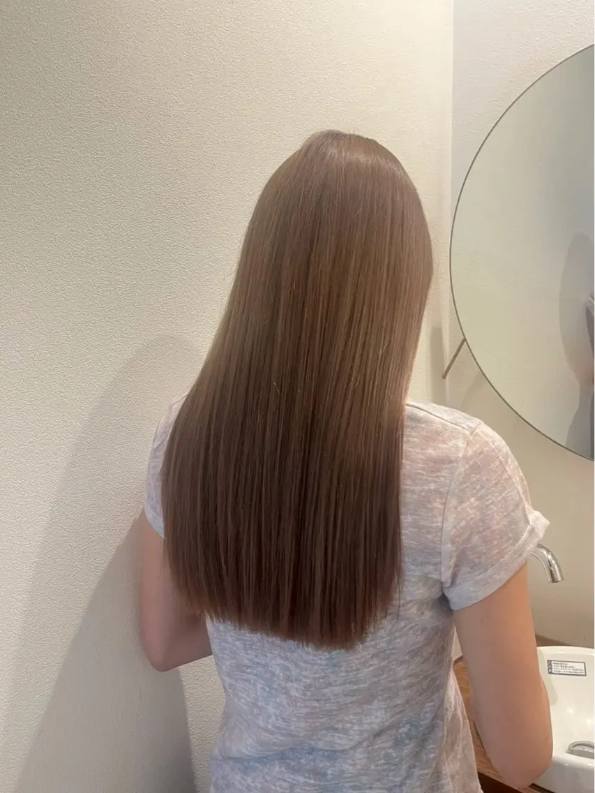 🧴【ダメージ最小限】ファイバープレックスブリーチ➕カラーケアしながらつくる柔らかいハイトーン🌙の写真