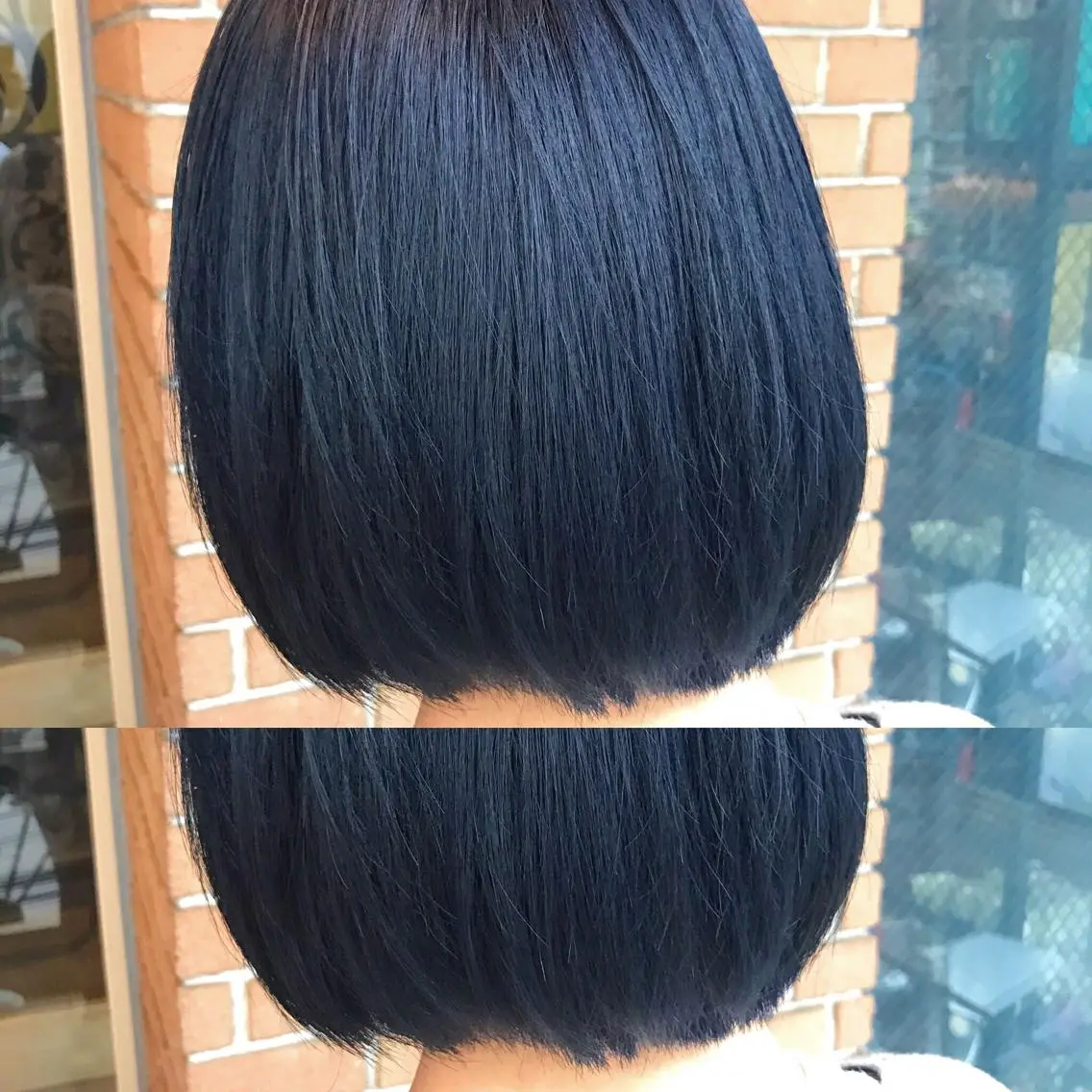 ショート カラー パーマ ヘアアレンジ メンズ キッズ ネイル マツエク・マツパ ダブルカラー ネイビーカラー ネイビー サロンドミルク 原宿のヘアスタイル