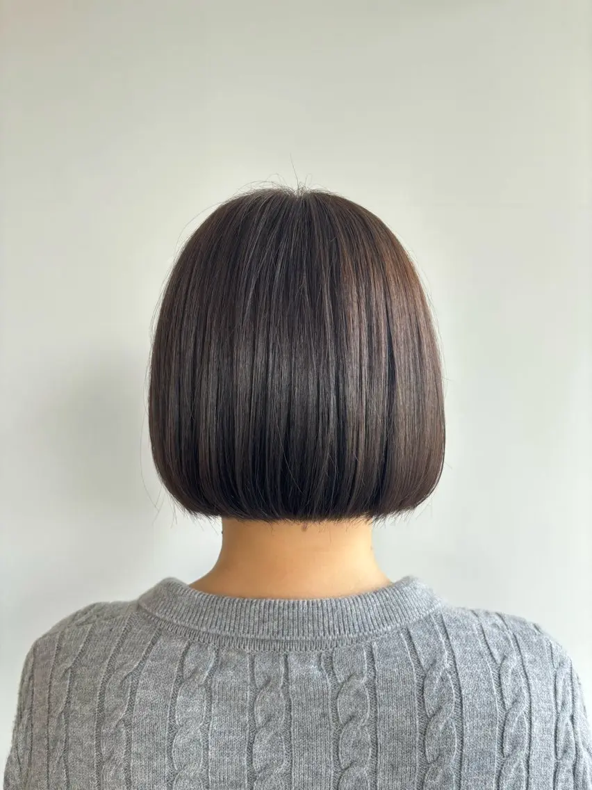 ショート ボブ カット 岡本 紗依のヘアスタイル